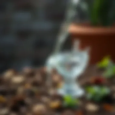 Application methods for egg water in gardening